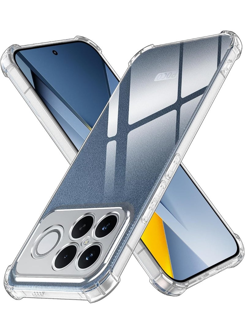 جراب متوافق مع هواتف Xiaomi POCO F8 Ultra/ Redmi K90 pro Max 5G، جراب مقاوم للصدمات والخدوش، غطاء واقٍ مرن فائق النحافة من مادة TPU، مقاوم لبصمات الأصابع، غطاء شفاف - Image 1